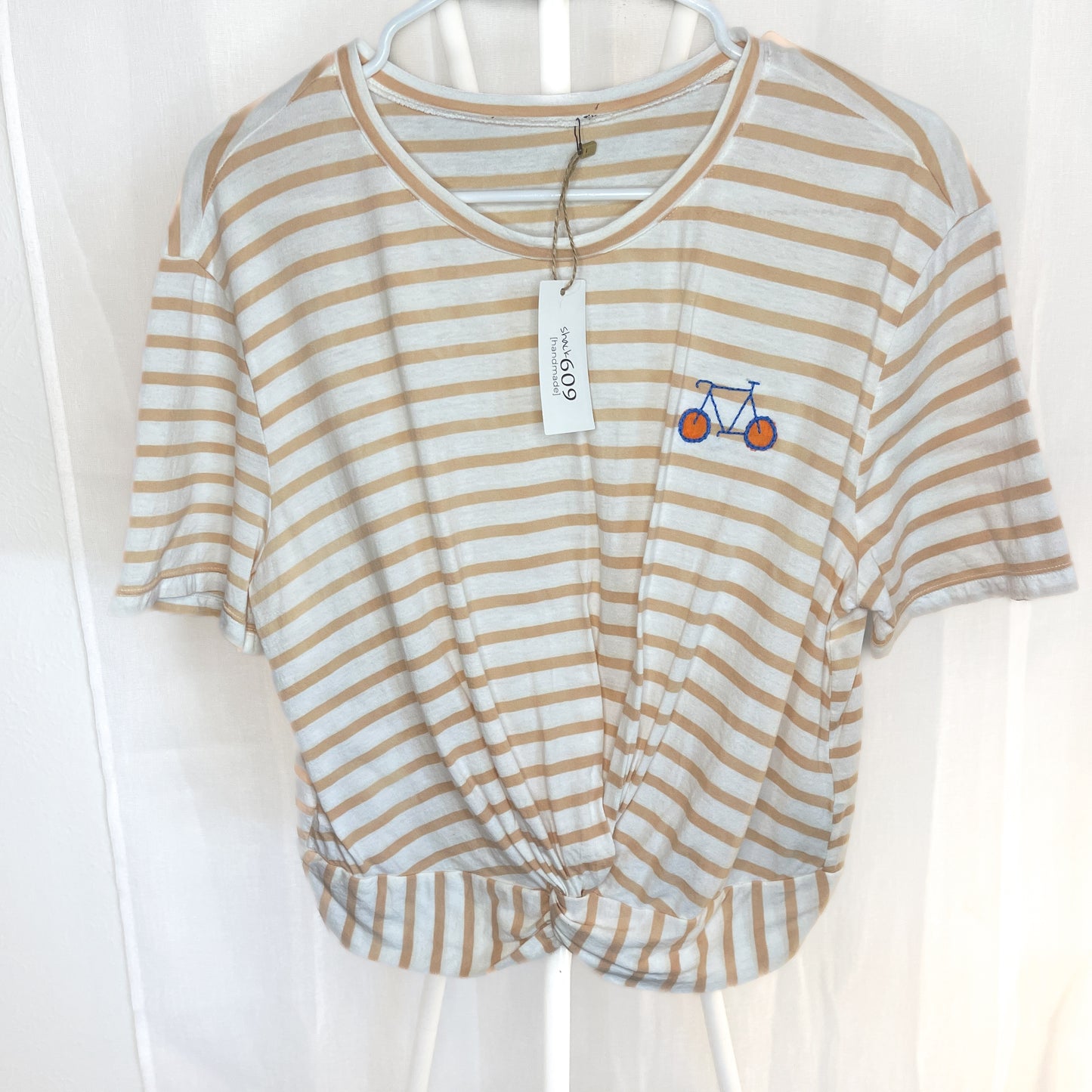 Striped Bicycle Stitch Tee