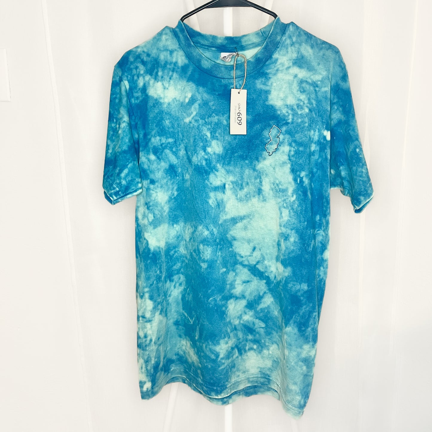 Dyed & Stitched NJ Tee - Ocean Tide
