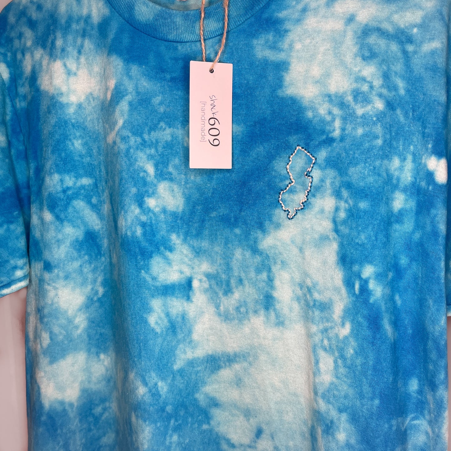 Dyed & Stitched NJ Tee - Ocean Tide