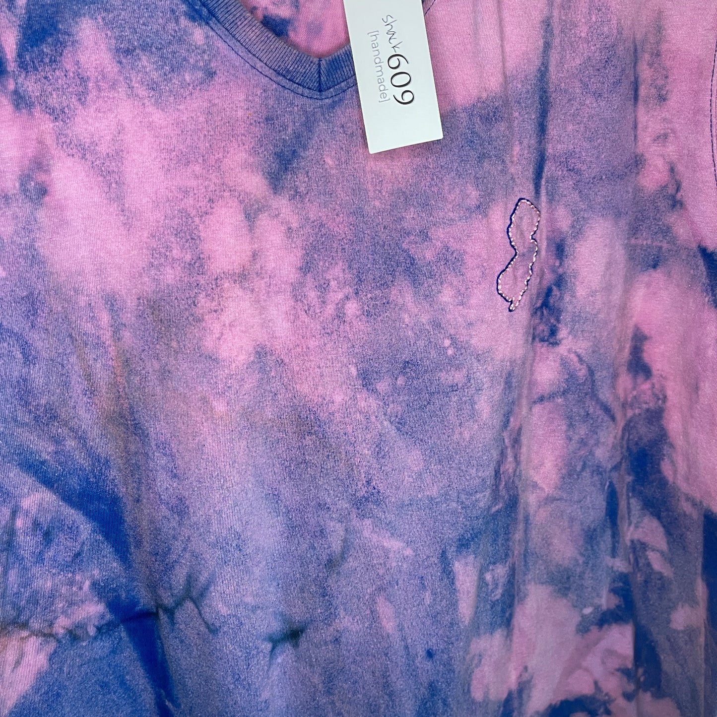 Dyed & Stitched NJ Tee - Stormy Dusk