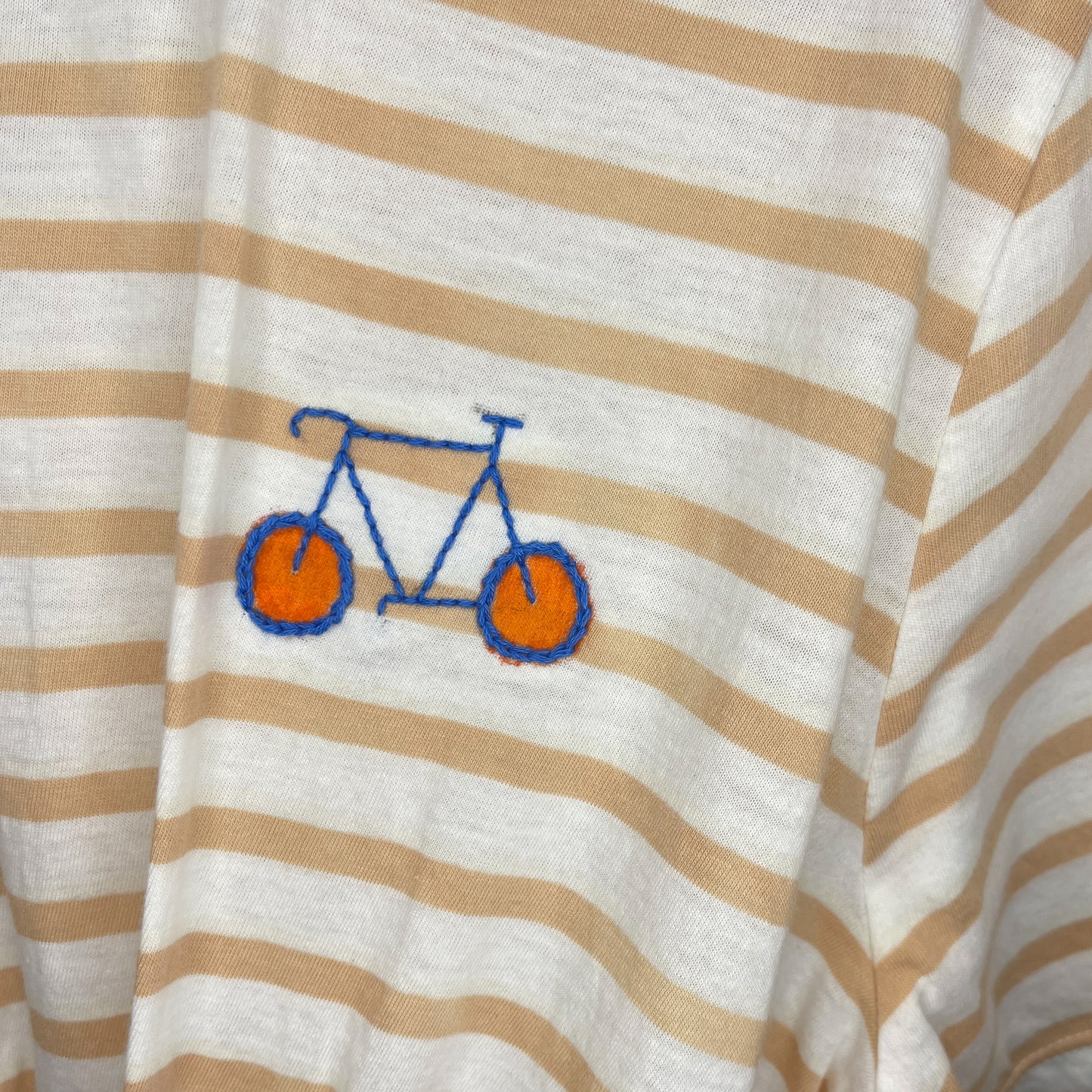 Striped Bicycle Stitch Tee