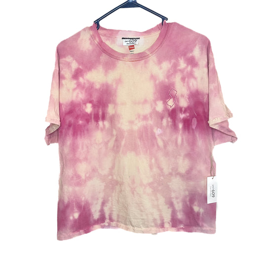 Dyed & Stitched NJ  Tee- Coral Sunset