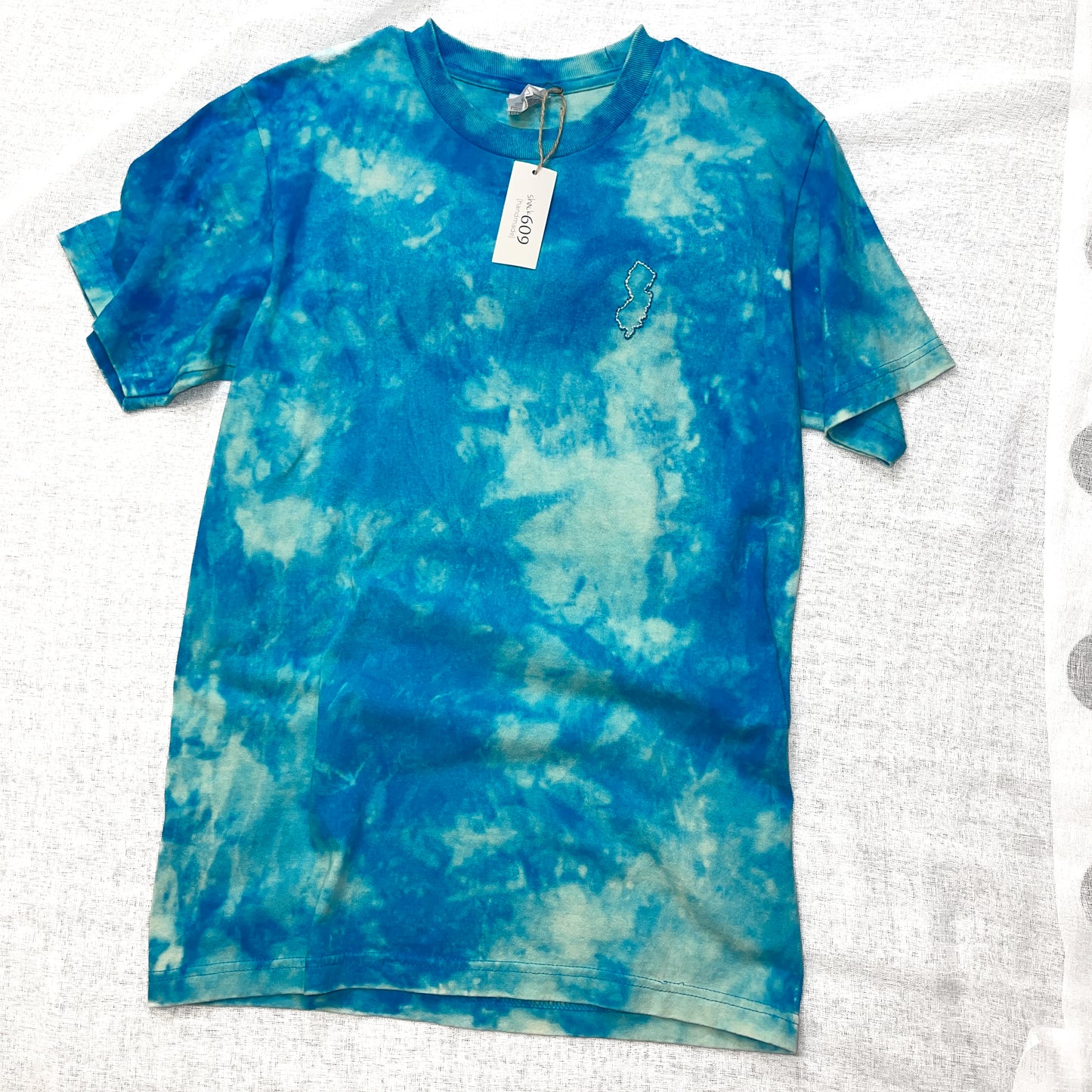 Dyed & Stitched NJ Tee - Ocean Tide