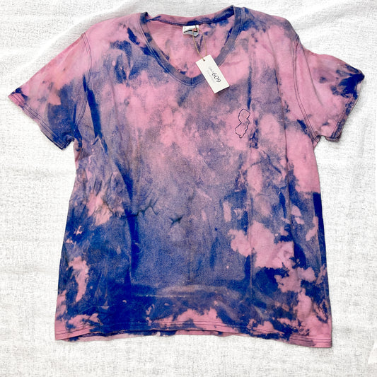Dyed & Stitched NJ Tee - Stormy Dusk