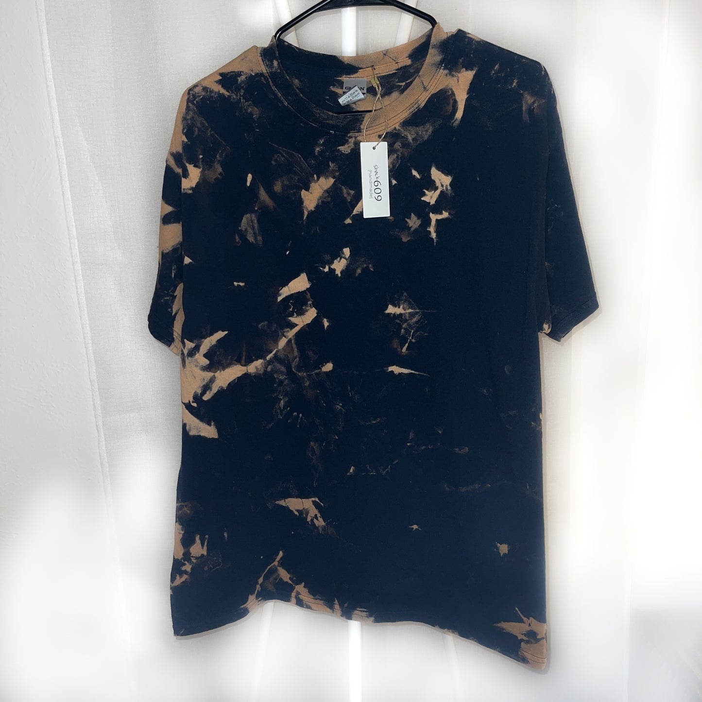 Black Marble Bleach Tee