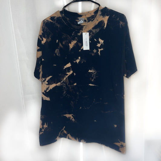 Black Marble Bleach Tee