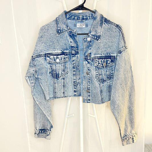 Painted Skeleton Surf Denim Jacket