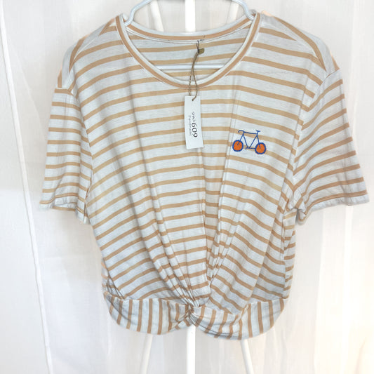 Striped Bicycle Stitch Tee