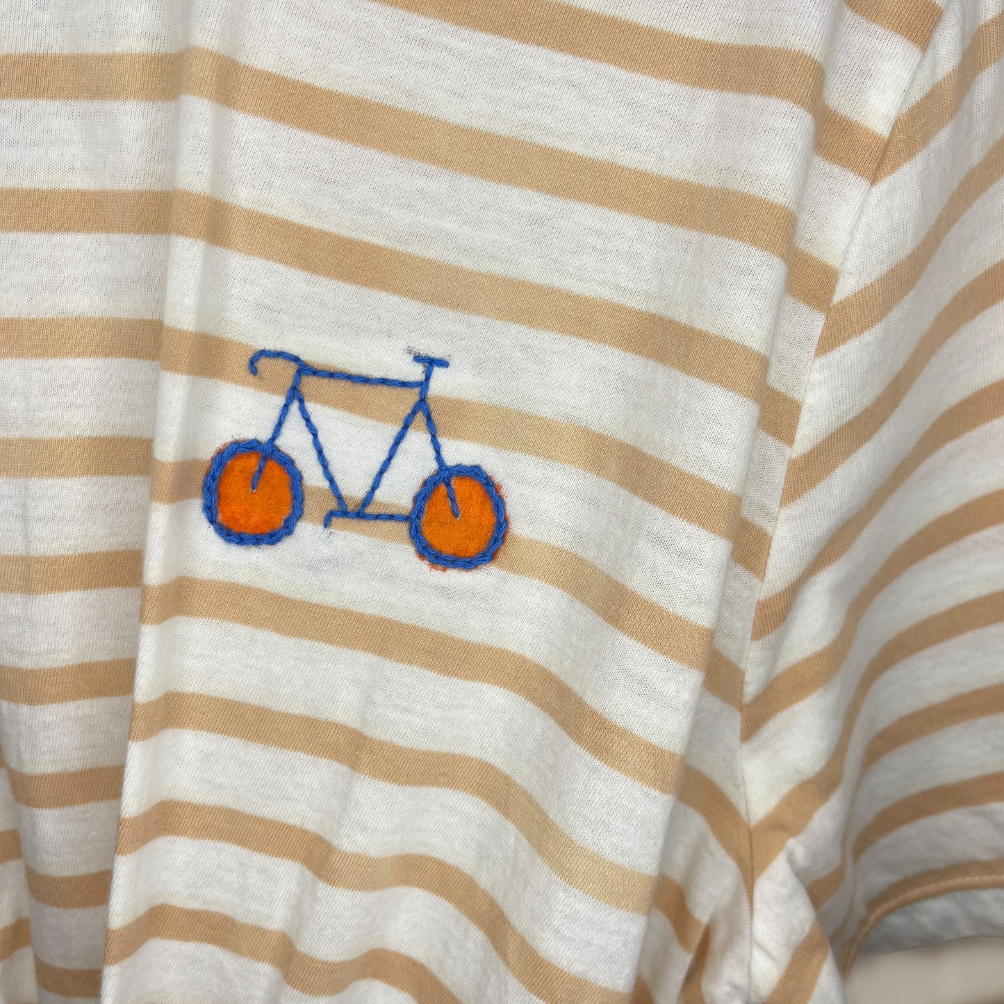 Striped Bicycle Stitch Tee