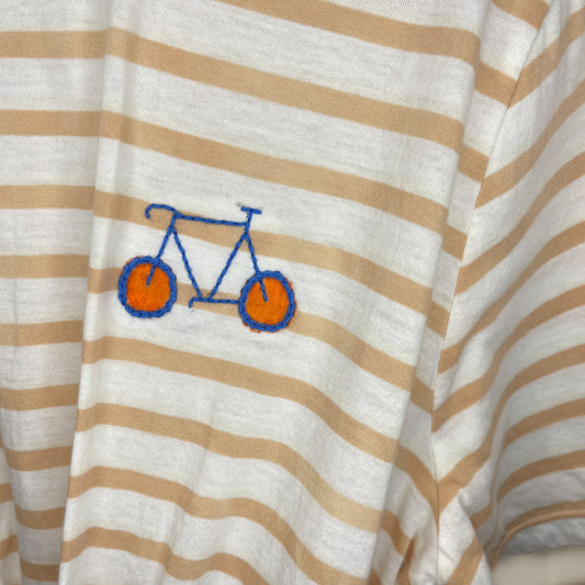Striped Bicycle Stitch Tee