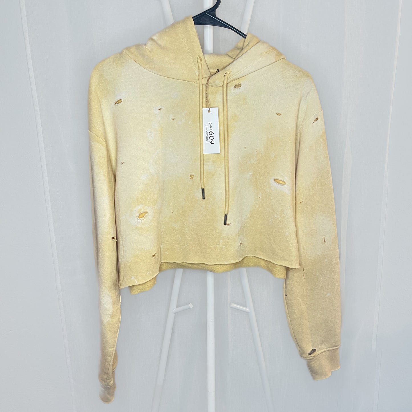 So Distressed Yellow Hoodie
