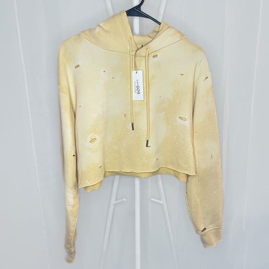 So Distressed Yellow Hoodie