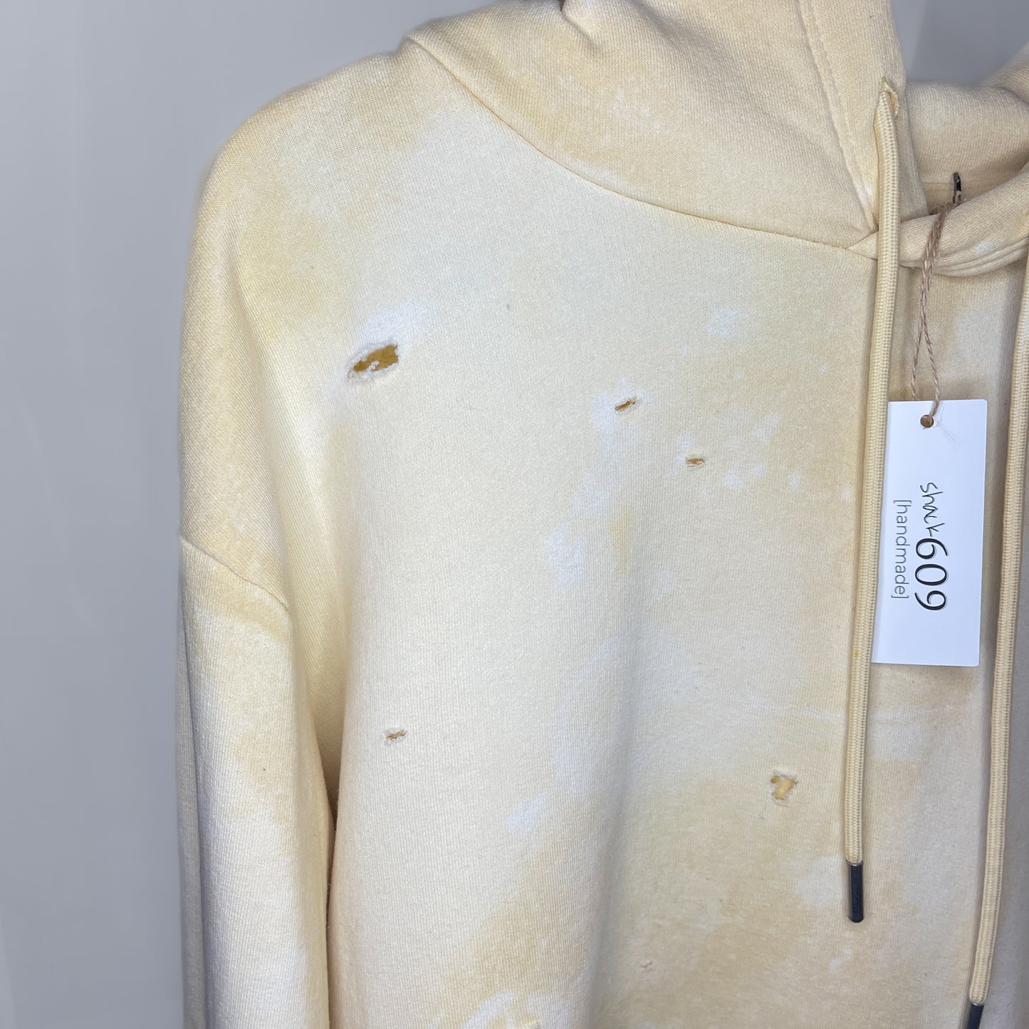 So Distressed Yellow Hoodie