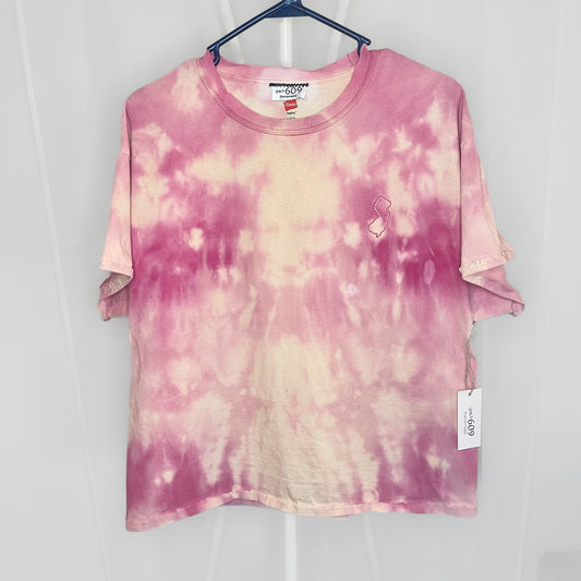 Dyed & Stitched NJ  Tee- Coral Sunset