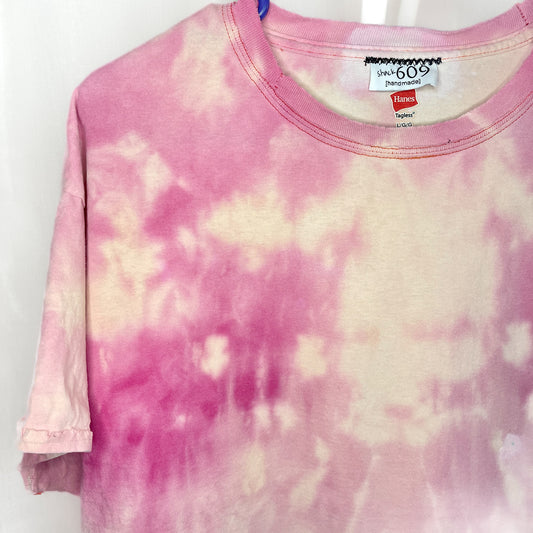 Dyed & Stitched NJ  Tee- Coral Sunset