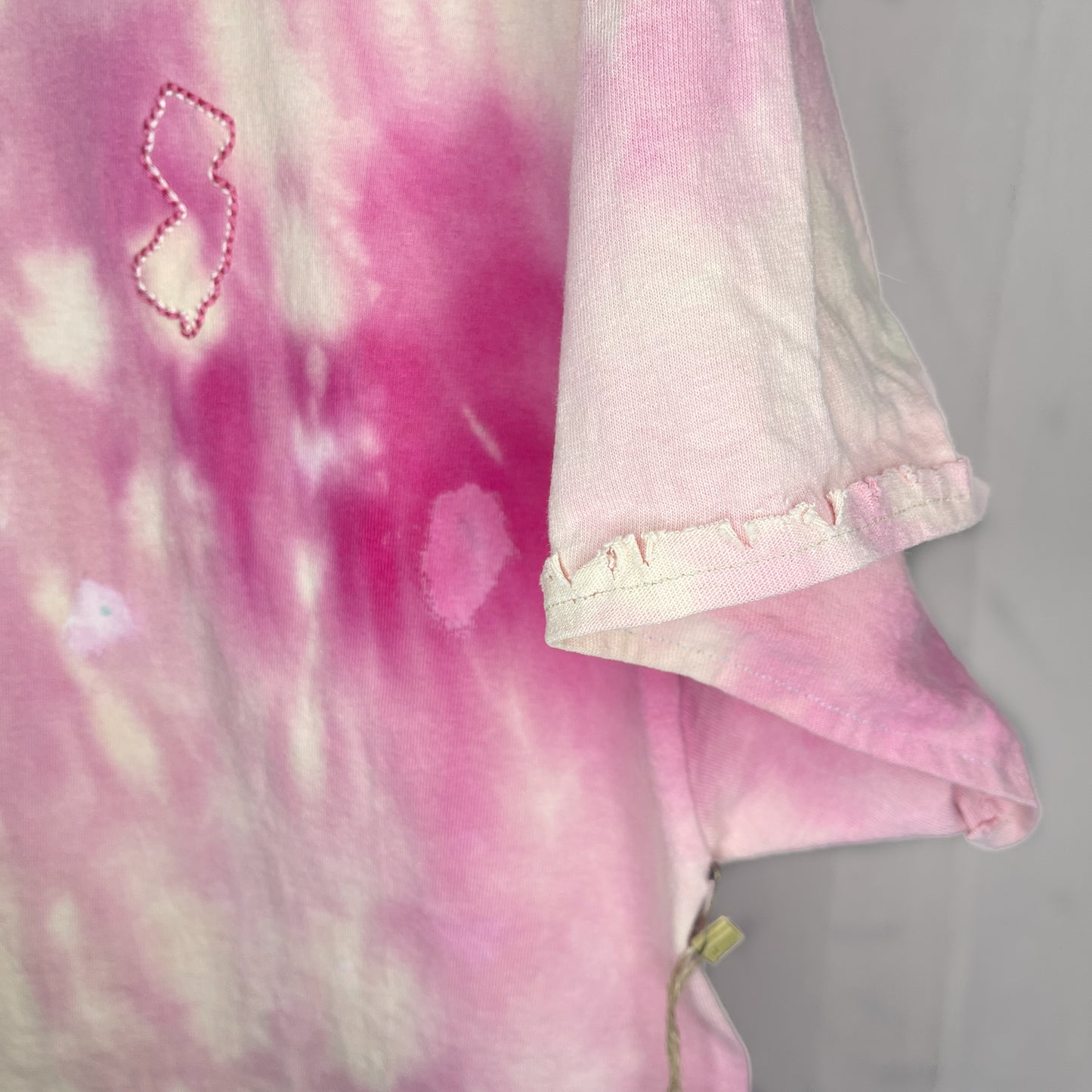 Dyed & Stitched NJ  Tee- Coral Sunset