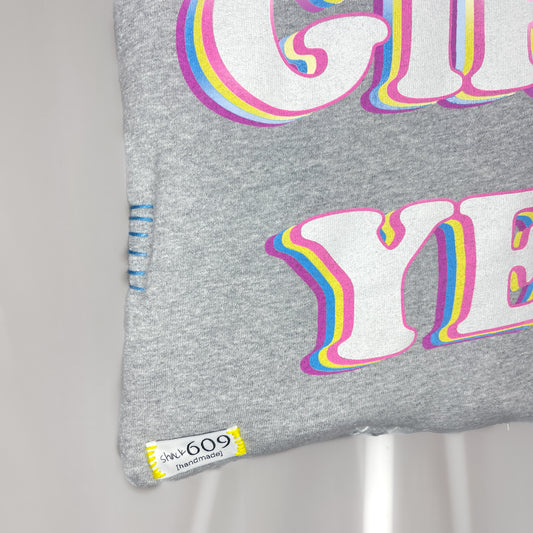 Upcycled & Stitched Yes Girl Beach Bag
