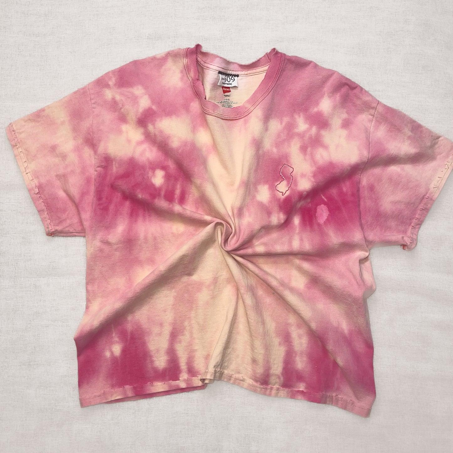 Dyed & Stitched NJ  Tee- Coral Sunset