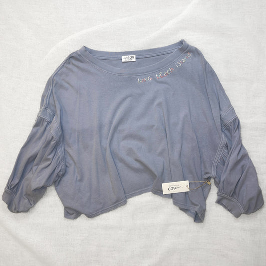 LBI NJ Embroidered Neckline Long Sleeve - Loose