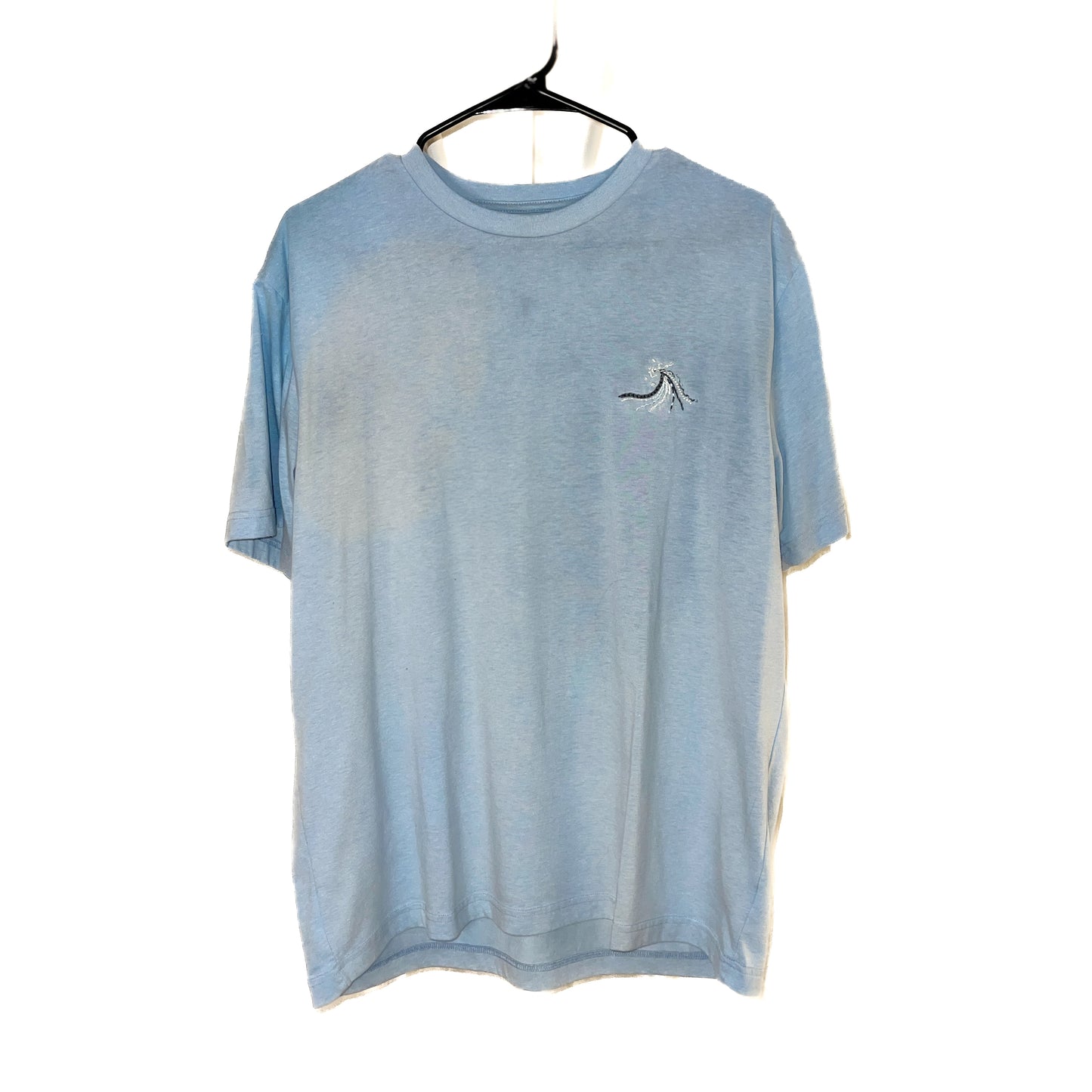 Multi-Stitch Embroidered Wave Tee