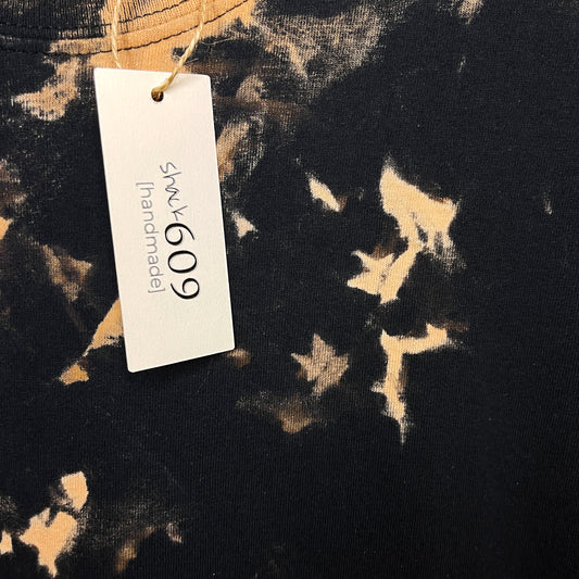 Black Marble Bleach Tee