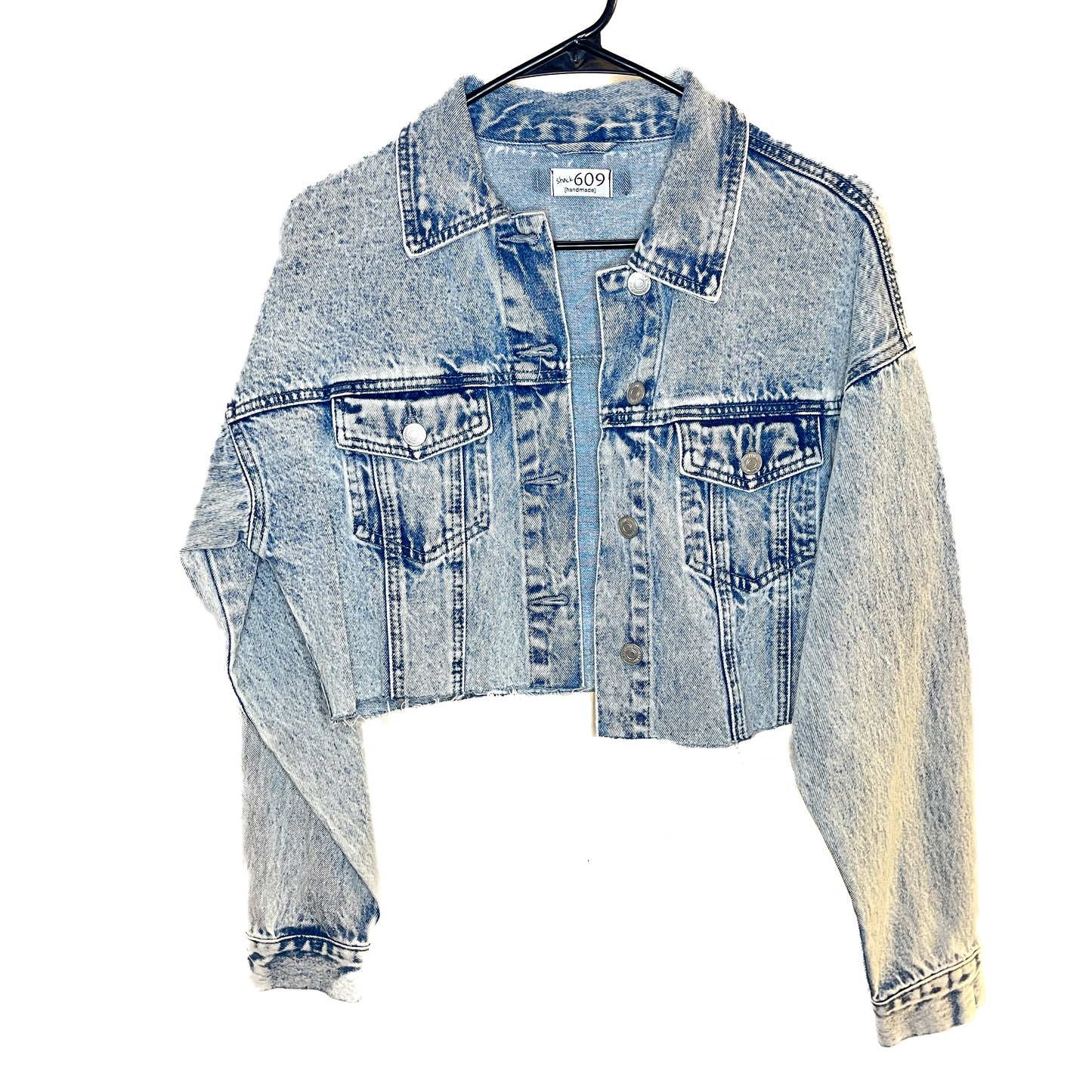 Painted Skeleton Surf Denim Jacket