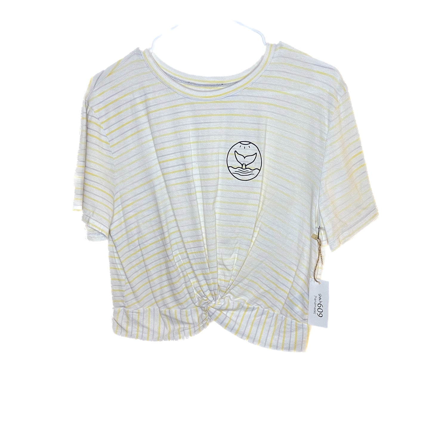 Striped Whale Tail Decal Tee