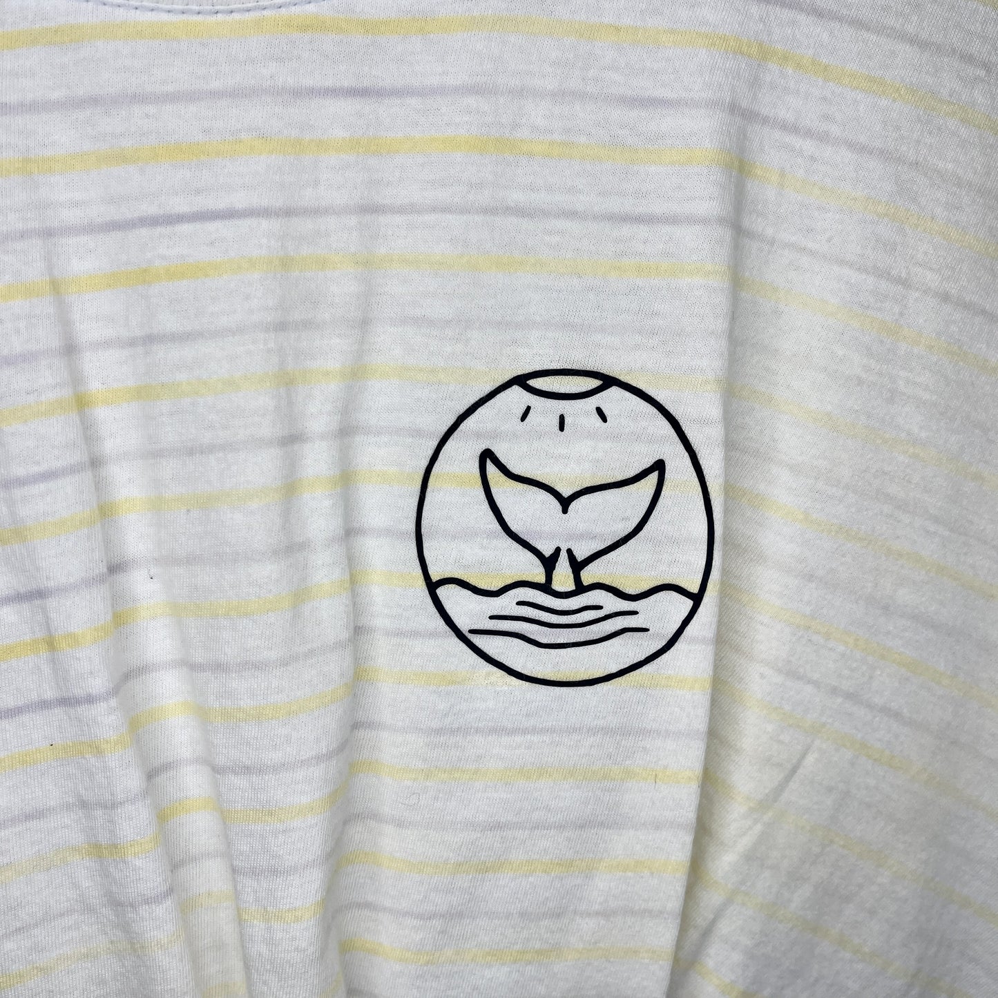 Striped Whale Tail Decal Tee