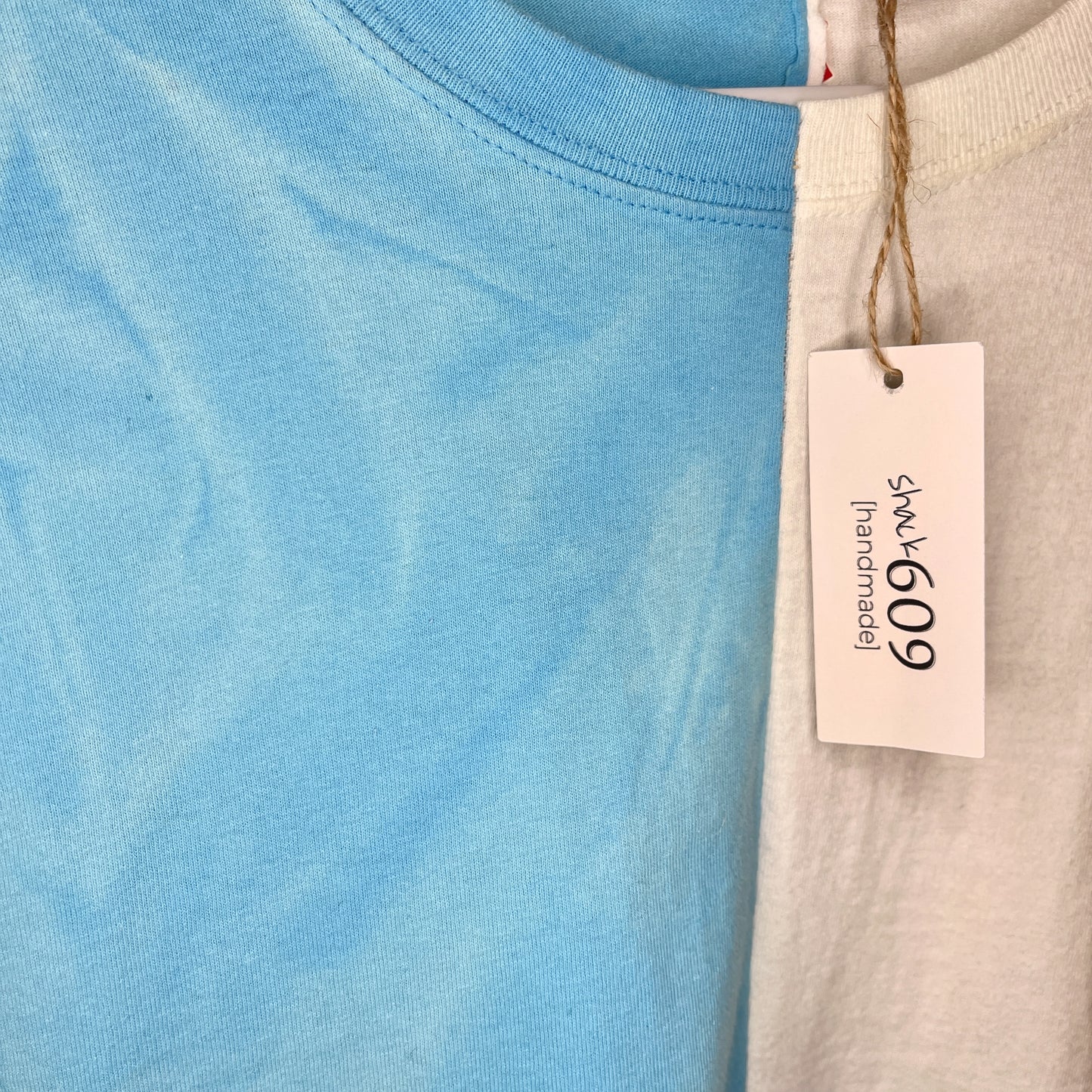 Color Block Tee - Bleach Dyed Tee