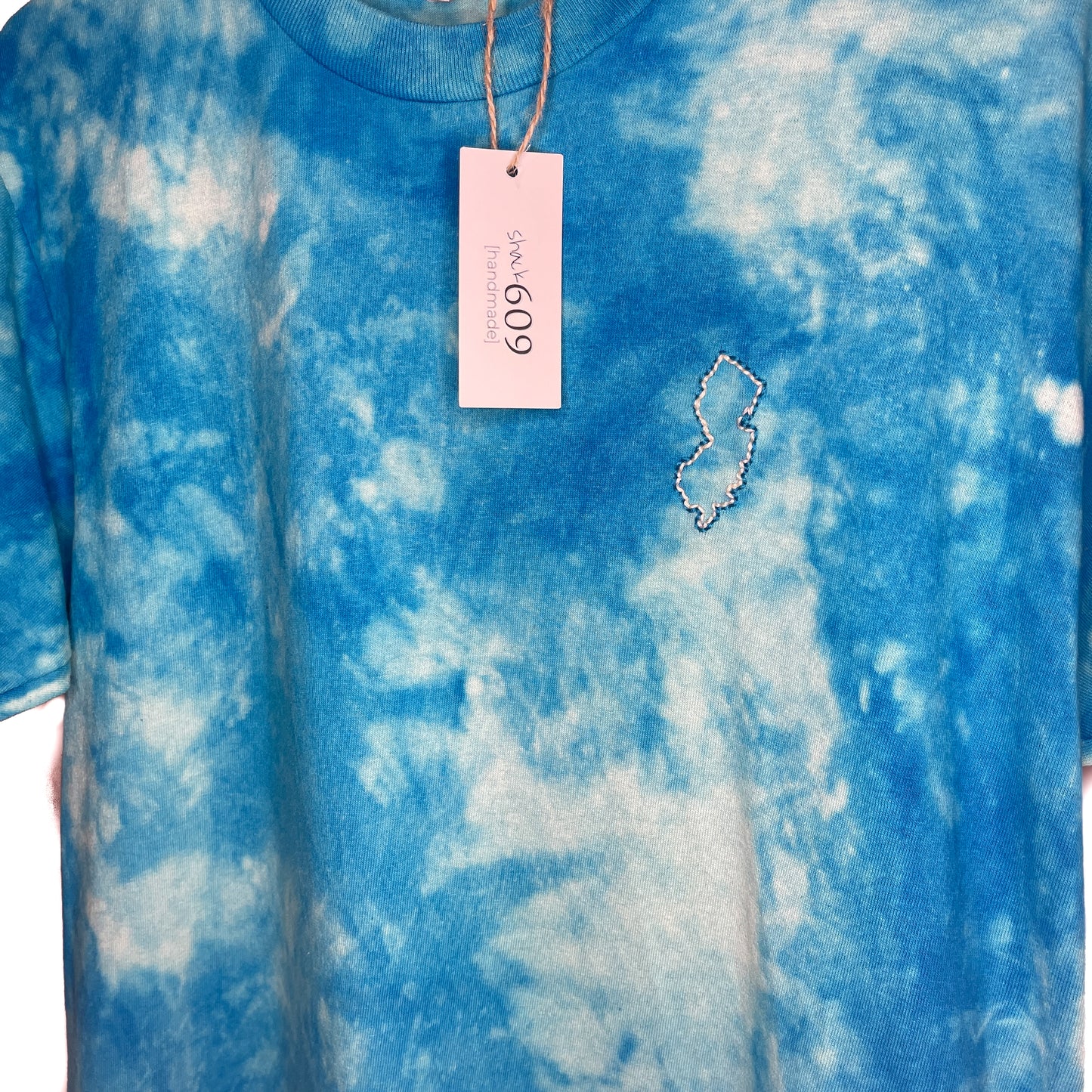 Dyed & Stitched NJ Tee - Ocean Tide