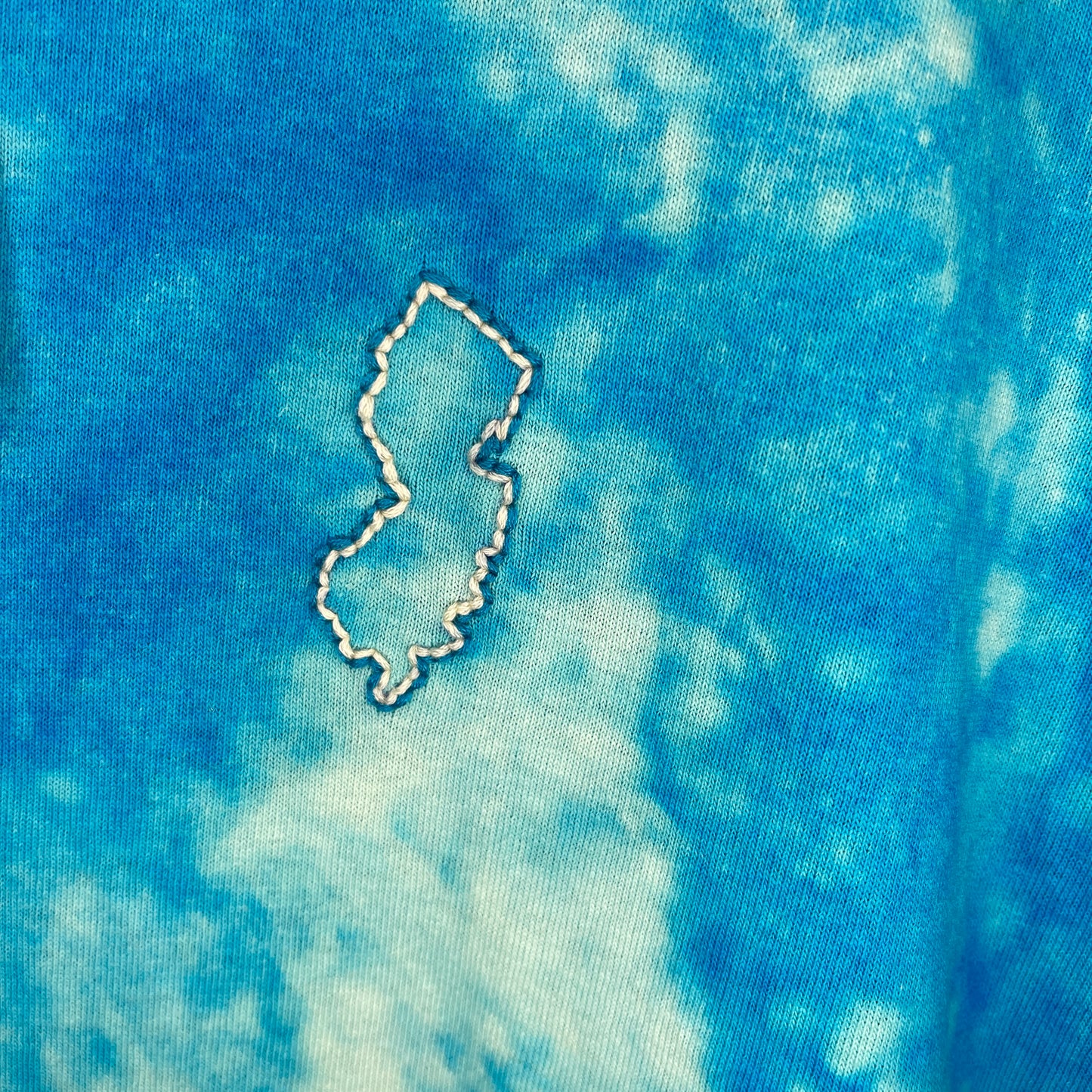 Dyed & Stitched NJ Tee - Ocean Tide