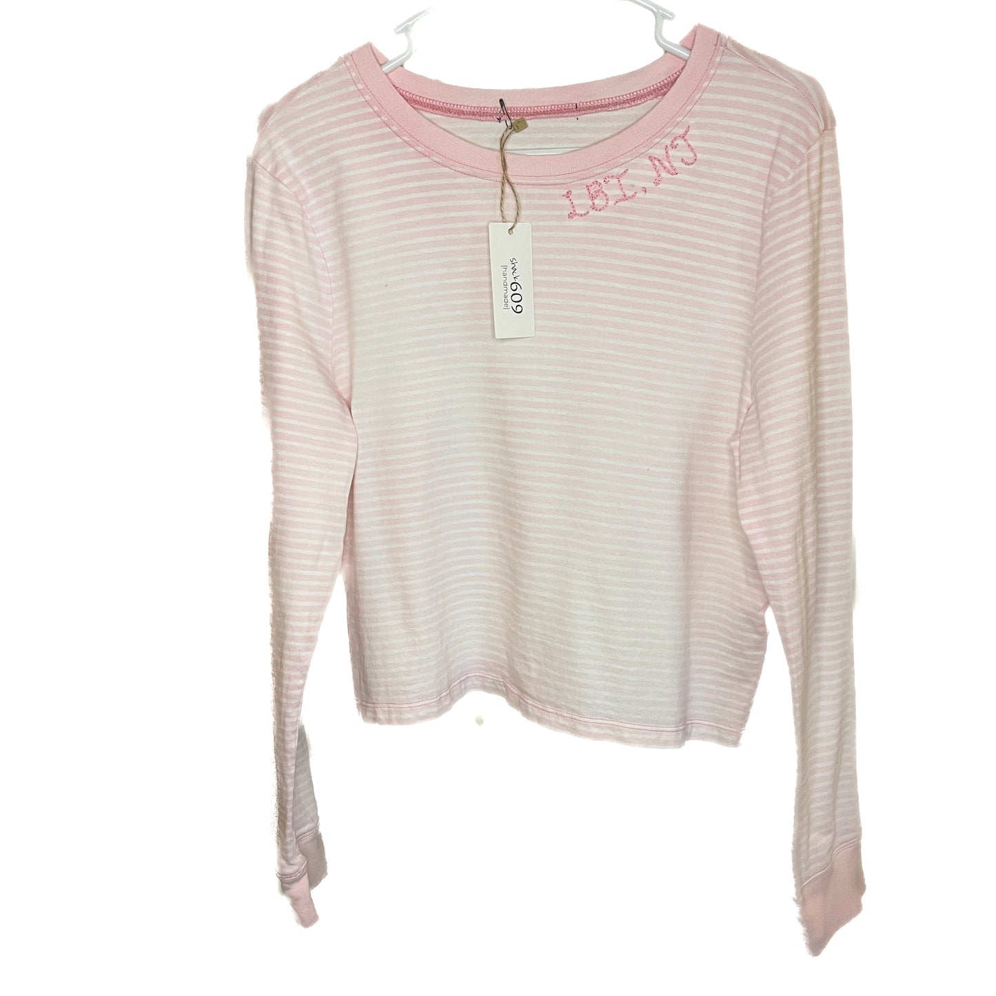 LBI NJ Embroidered Neckline Long Sleeve - Loose