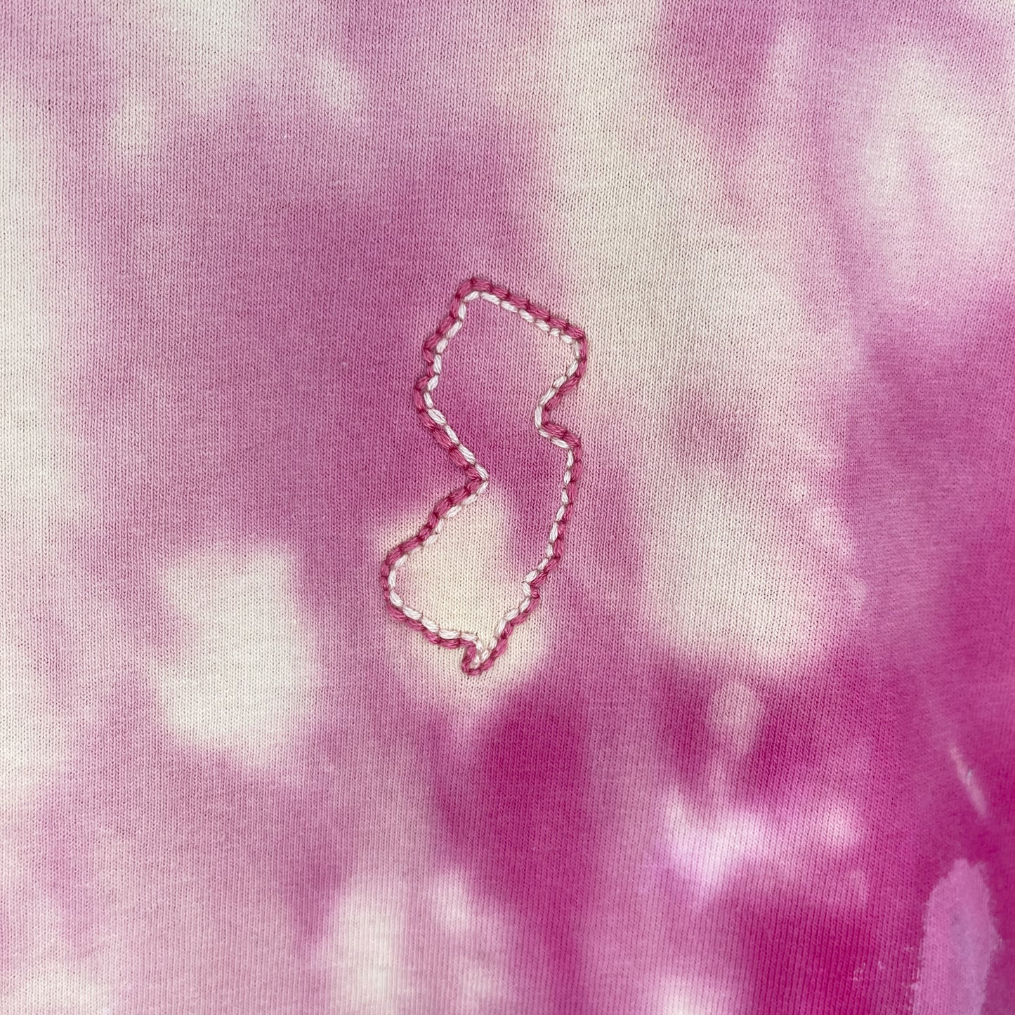 Dyed & Stitched NJ  Tee- Coral Sunset