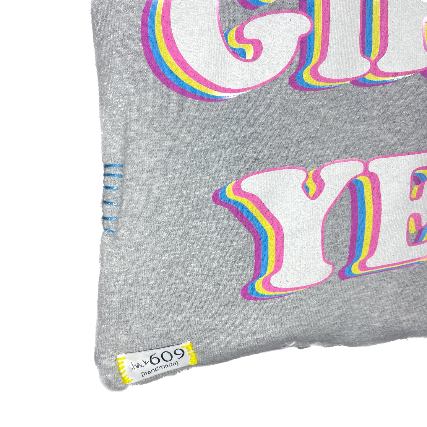 Upcycled & Stitched Yes Girl Beach Bag