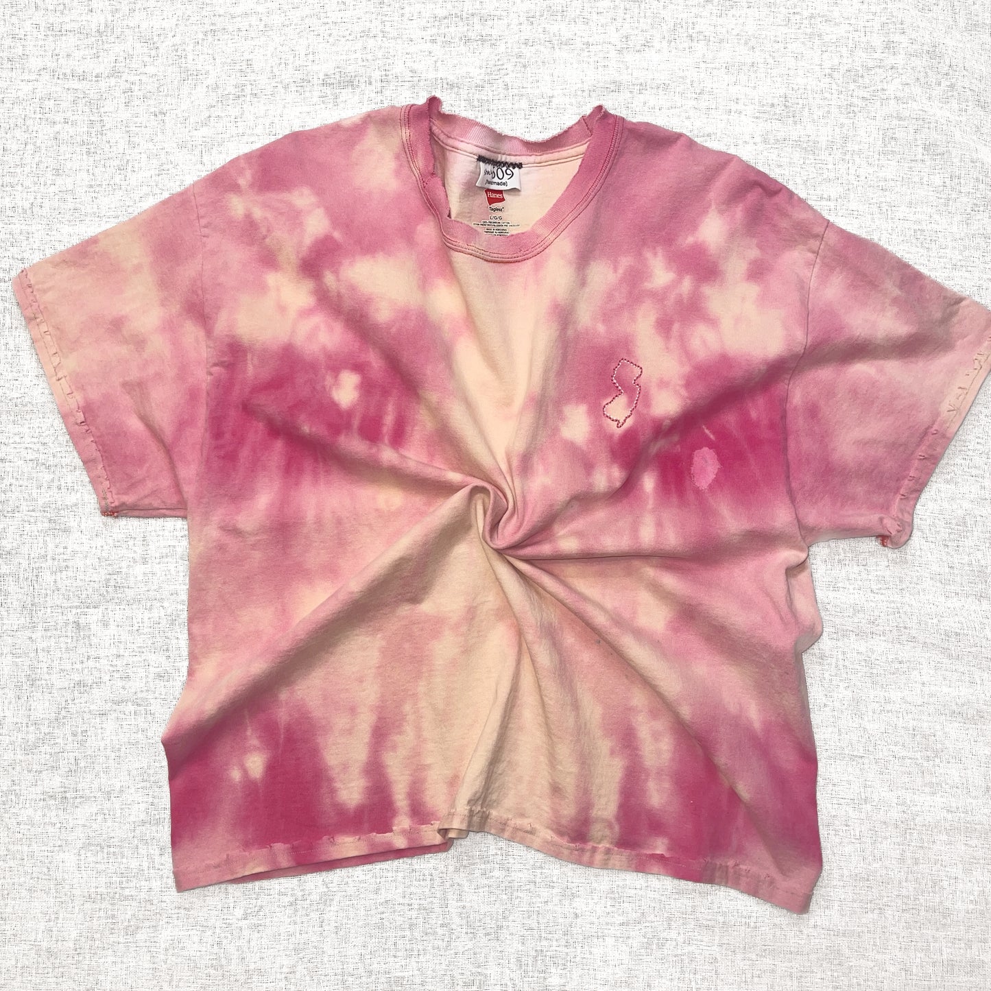 Dyed & Stitched NJ  Tee- Coral Sunset