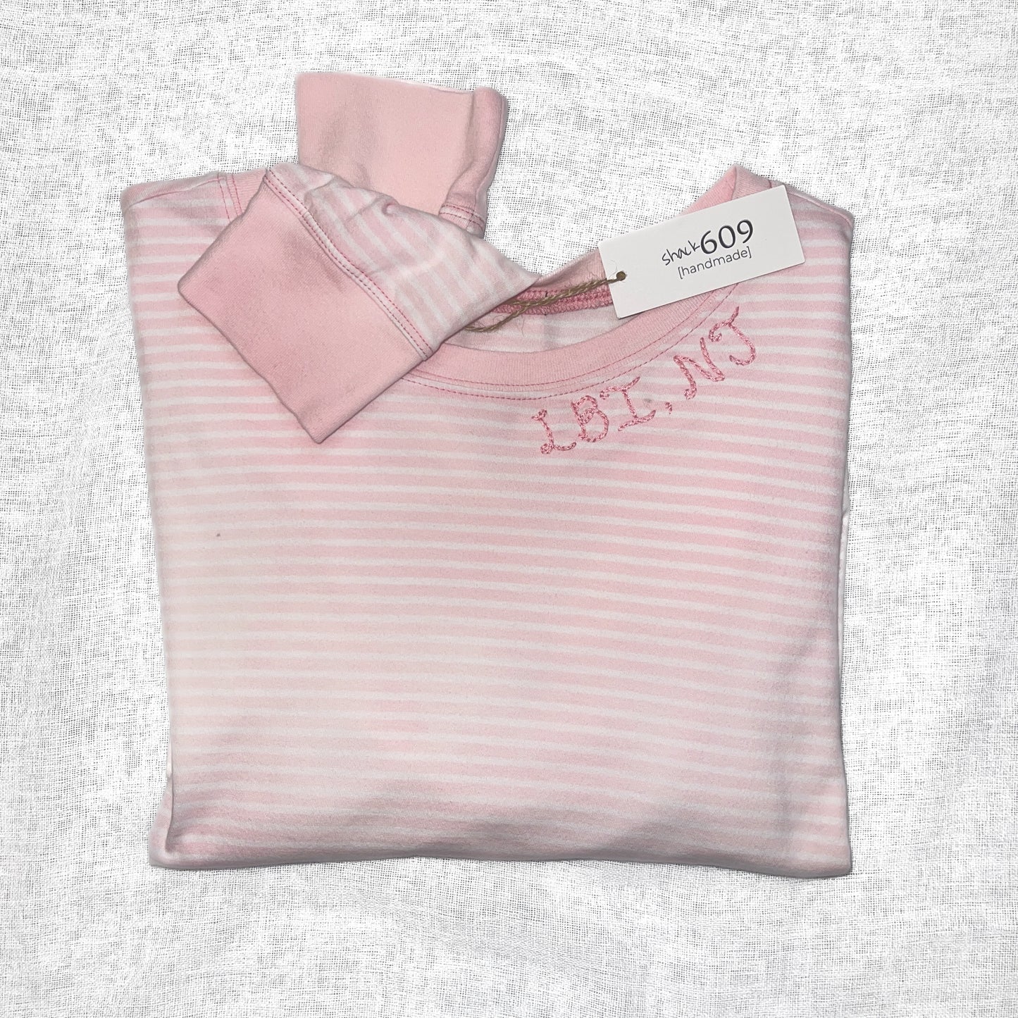 LBI NJ Embroidered Neckline Long Sleeve - Loose