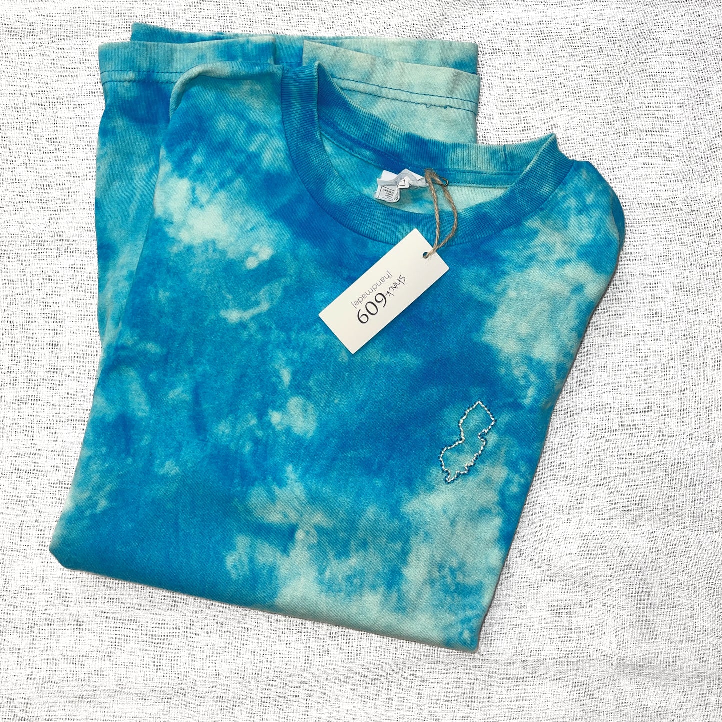 Dyed & Stitched NJ Tee - Ocean Tide